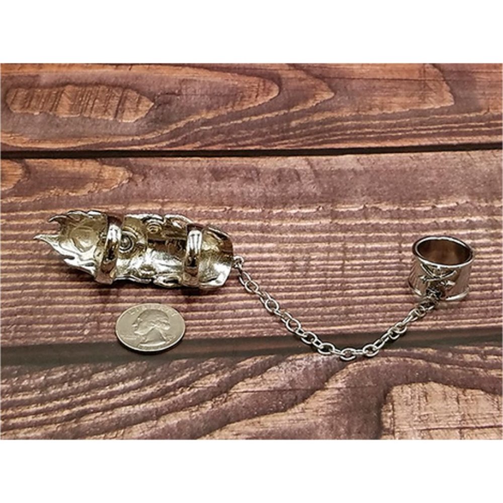 Vongola Steampunk Goth Skull Ring & Skull Bracelet - Picture 6 of 10